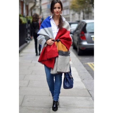 Szal chusta kaszmir kolory SZALS5