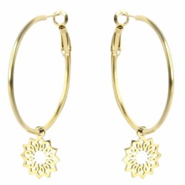 Kolczyki ze stali chirurgicznej pozłacane KST3006