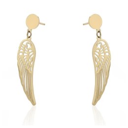 Kolczyki ze stali chirurgicznej pozłacane sztyfty KST2064