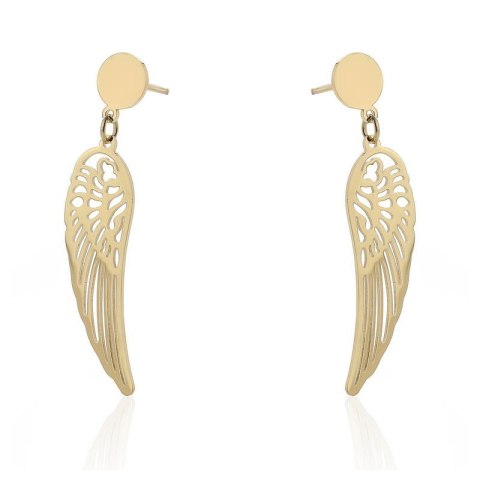 Kolczyki ze stali chirurgicznej pozłacane sztyfty KST2064