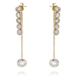 Kolczyki ze stali chirurgicznej pozłacane sztyfty KST2702