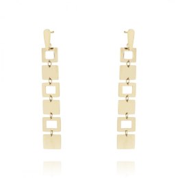 Kolczyki ze stali szlachetnej pozłacanej KST2832