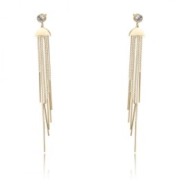 Kolczyki ze stali szlachetnej pozłacanej KST2841