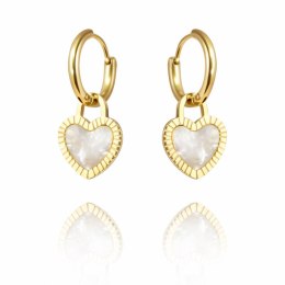 Kolczyki ze stali szlachetnej pozłacanej KST2997