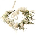 Wianek, opaska do włosów z kwiatów, delikatny wianuszek BOHO W87