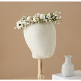 Wianek, opaska do włosów z kwiatów, delikatny wianuszek BOHO W87
