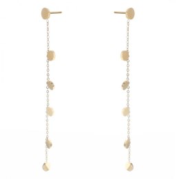 Kolczyki ze stali chirurgicznej pozłacane KST3087Z