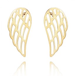 Kolczyki ze stali szlachetnej pozłacanej KST3176