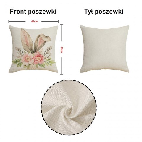 Poszewka na poduszkę 45 x 45 cm motyw wiosenny BOHO POD135