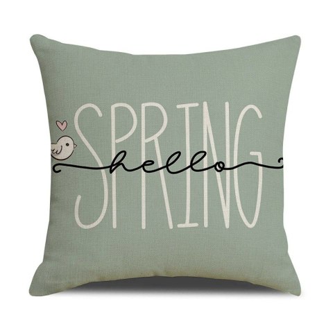 Poszewka na poduszkę 45 x 45 cm motyw wiosenny BOHO POD136