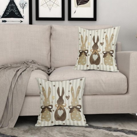 Poszewka na poduszkę 45 x 45 cm motyw wiosenny BOHO POD140