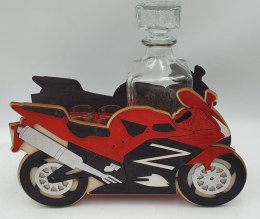 Karafka + 6 kieliszków MOTOR ŚCIGACZ