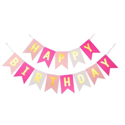 Girlanda Urodzinowa HAPPY BIRTHDAY 16 x 20 cm BLN15