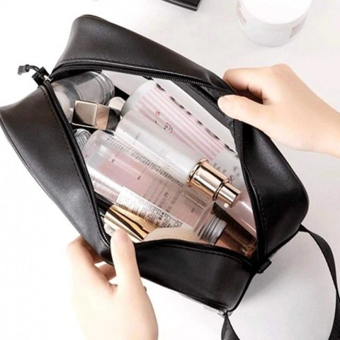 Zestaw kosmetyczek 3w1 przenośna kuferek 3 rozmiary Czerń KS83CZ