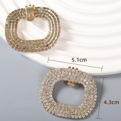 Klipsy do butów z kryształkami, cyrkoniami 2 szt. KDB51