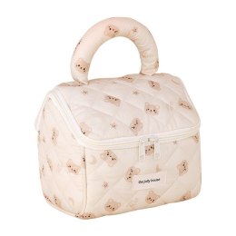 Kosmetyczka rozkładana elegancka kuferek pikowana BEAR KS131K