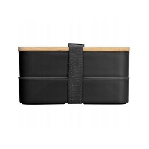 Śniadaniówka LUNCH BOX ze sztućcami, bambus 18,5 x 10,5 x 9,3 cm PJM43