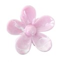 Spinka do włosów klamra XL kwiat Marmurek różowy 7,5 x 8cm SP379R
