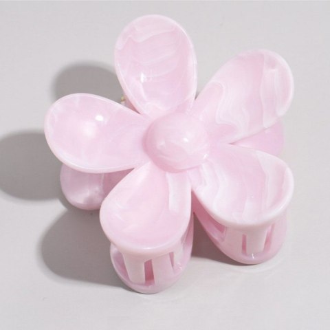 Spinka do włosów klamra XL kwiat Marmurek różowy 7,5 x 8cm SP379R