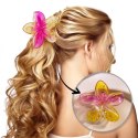 Spinka do włosów klamra XL kwiat OMBRE lato 7,5 x 8cm SP322
