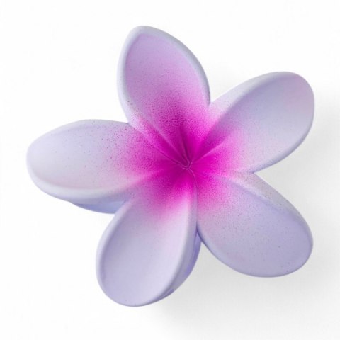 Spinka do włosów klamra XL kwiat OMBRE matowa fioletowa 7,5 x 7,5cm SP383