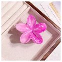 Spinka do włosów klamra XL kwiat OMBRE różowa lato 7,5 x 7,5cm SP380