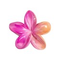 Spinka do włosów klamra XL kwiat OMBRE różowo- pomarańczowa 7,5 x 7,5cm SP381