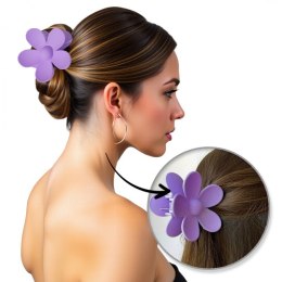 Spinka do włosów klamra XL kwiat fiolet 7 x 7,5 cm SP194
