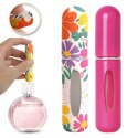 Zestaw 2szt. ATOMIZERÓW podróżnych na perfumy 5ML Kwiaty dozownik AK18