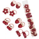 Zestaw frotek gumek do włosów pakiet 10w1 czerwone owoce GUM168