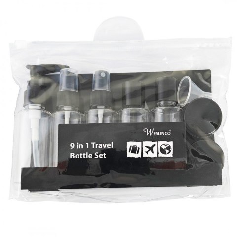 Zestaw pojemniczków i akcesoriów podróżnych 9w1 KS136CZ