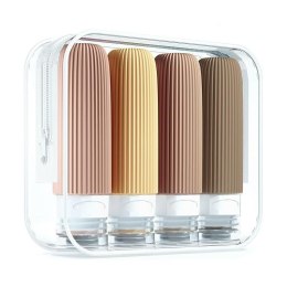 Zestaw silikonowych pojemniczków, buteleczek podróżnych 4w1 90ml KS137WZ2