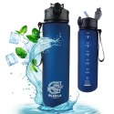Butelka na wodę, sportowy bidon matowy 750ML granat ECARLA SPORTS BD51
