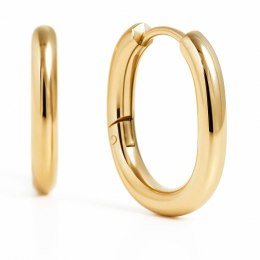 Kolczyki ze stali szlachetnej platerowane 14k złotem KST2895