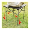 Składany stół cateringowy, turystyczny, piknikowy 53 x 51cm brązowy SC10BR