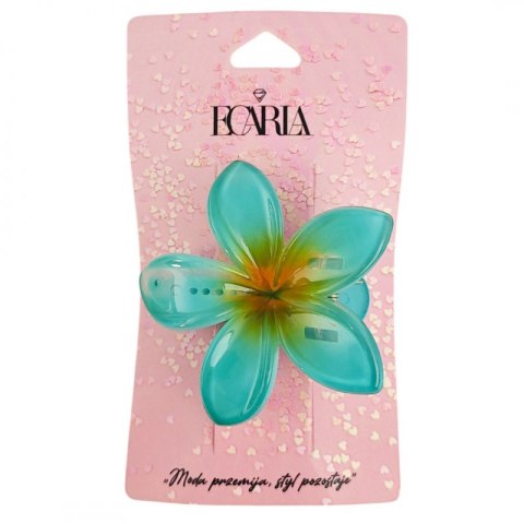 Spinka do włosów klamra XL KLIPS kwiat ombre niebieski 6 cm SP405