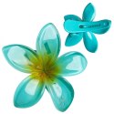 Spinka do włosów klamra XL KLIPS kwiat ombre niebieski 6 cm SP405