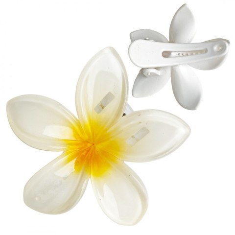 Spinka do włosów klamra XL KLIPS kwiat ombre żółty 6 cm SP404