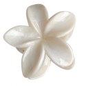 Spinka do włosów klamra XL kwiat, marmurek kość słoniowa 7,5 x 8cm SP407