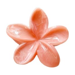 Spinka do włosów klamra XL kwiat, marmurek pomarańcz 7,5 x 8cm SP400