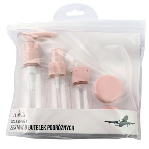 ZESTAW BUTELECZEK PODRÓŻNYCH 8w1 KS64WZ1