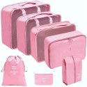 Zestaw podróżny 7 szt kosmetyczek saszetek organizerów KS41WZ5