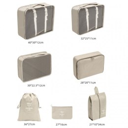 Zestaw podróżny 7 szt kosmetyczek saszetek organizerów KS41WZ5