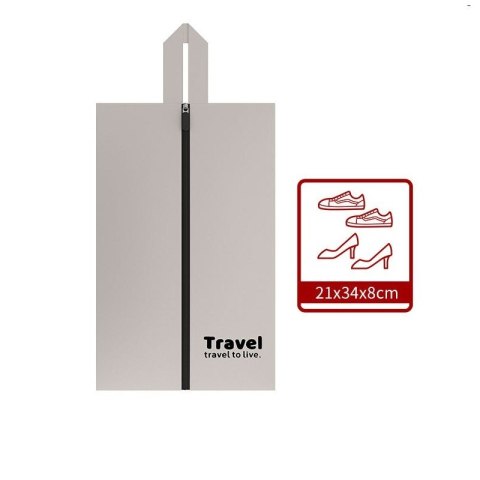 Zestaw podróżny 7 szt kosmetyczek saszetek organizerów czarnych KS142CZ