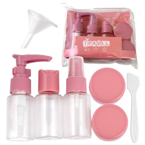 Zestaw pojemniczków i akcesoriów podróżnych 7w1 KS122R