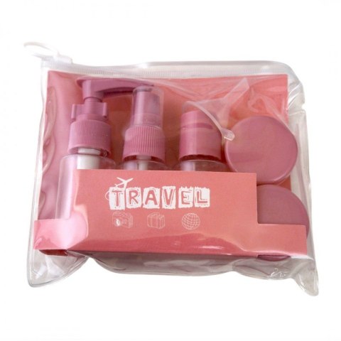 Zestaw pojemniczków i akcesoriów podróżnych 7w1 KS122R