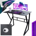 Biurko komputerowe czarne, gamingowe 100 x 60 cm STL20CZ