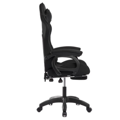 Fotel gamingowy obrotowy z podnóżkiem SNAKE masażer KO33CZ