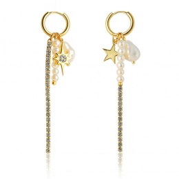 Kolczyki ze stali szlachetnej pozłacanej KST3001