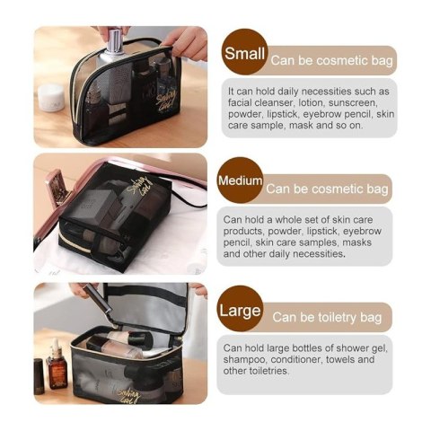 Kosmetyczka organizer na kosmetyki SMILING GIRL rozm. S 22x15x7cm KS110